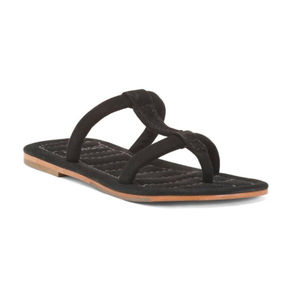 FREE PEOPLE Black Suede Hadden Sandals - Picture 1 of 2